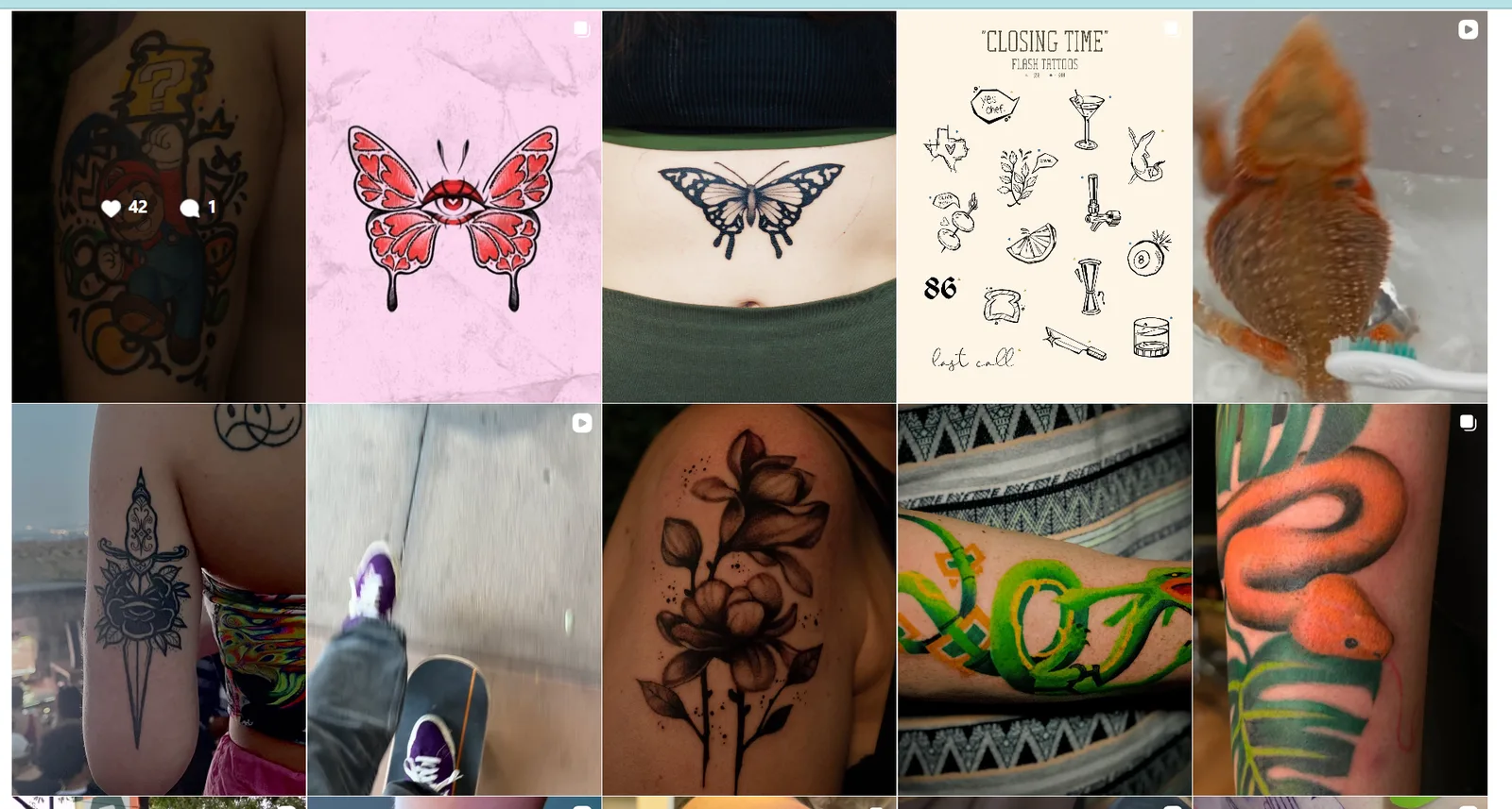 Bold blackwork tattoo of a howling creature with graphic poster style shading on an upper arm